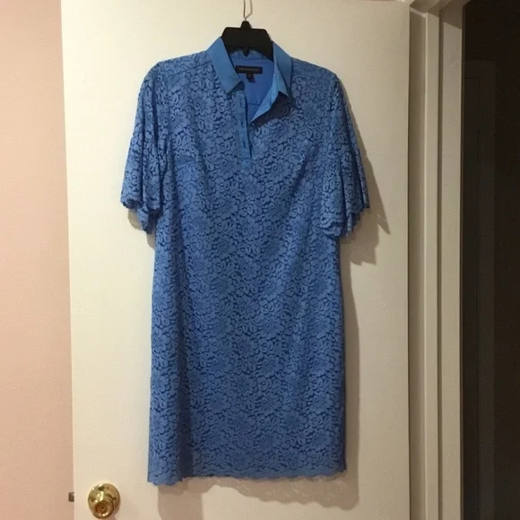 Banana Republic Sky Blue Lace Dress - Picture 1 of 5